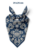Antik Zarafet Desen 70*70cm Bandana/Fular - Çok Renkli