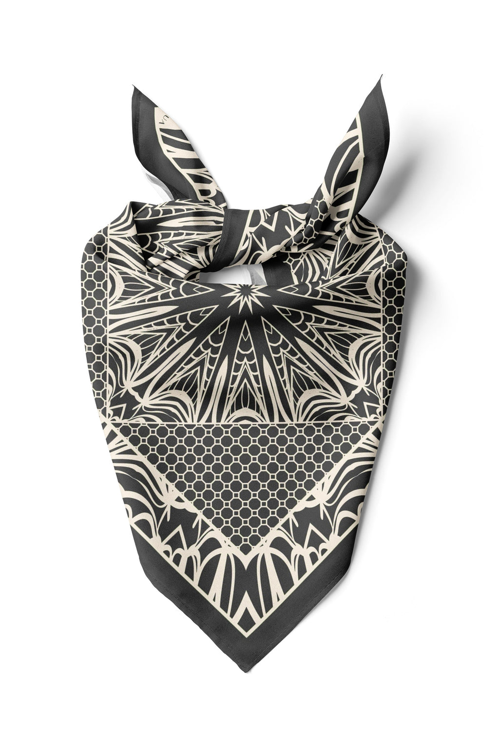 Karanlık Tılsım Desen 60x60 cm Viskon Modal Erkek Bandana/Fular - görsel 2