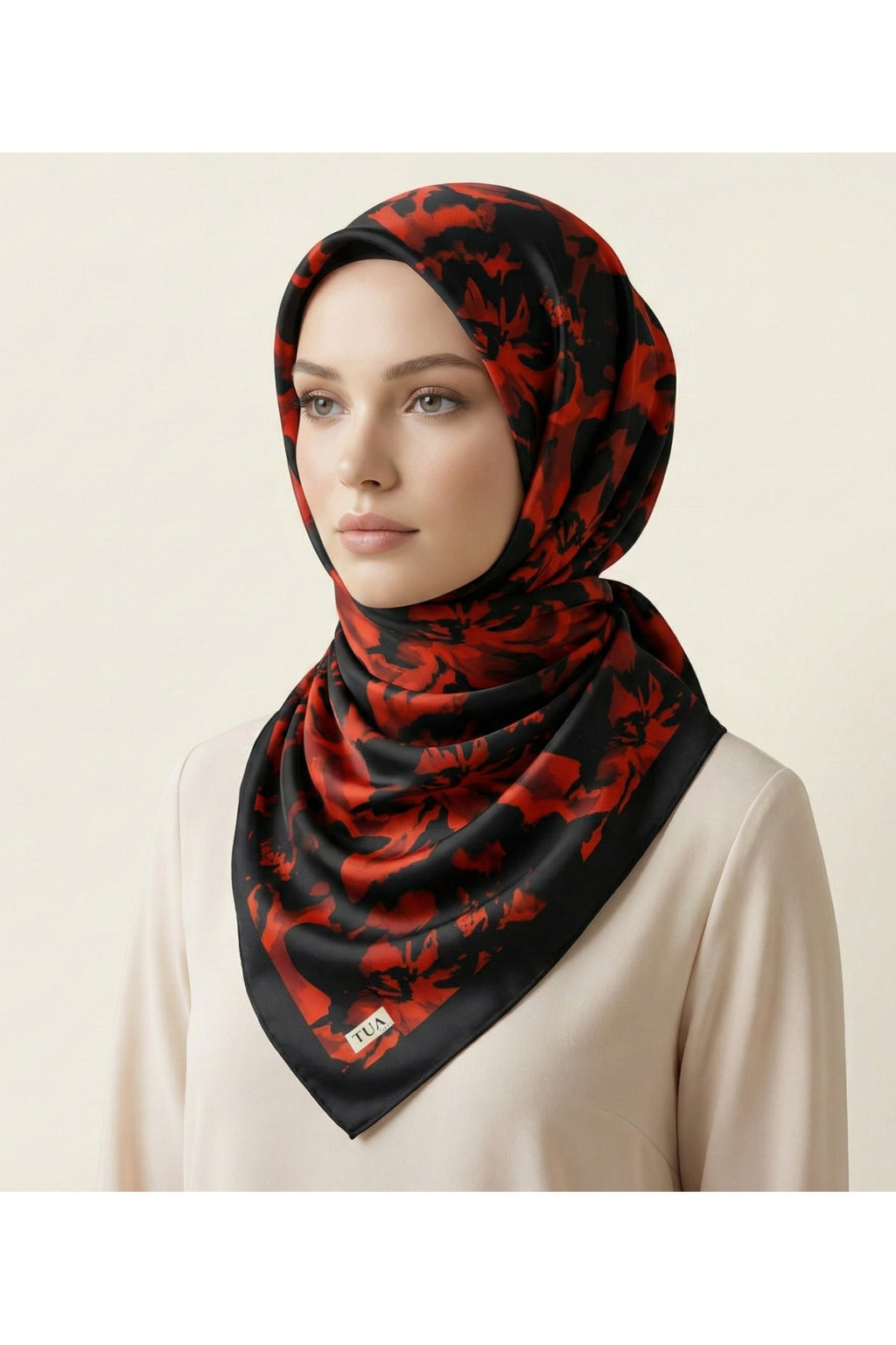 Ahenk Desen 90X90cm Organic Twill Eşarp/Fular - görsel 2