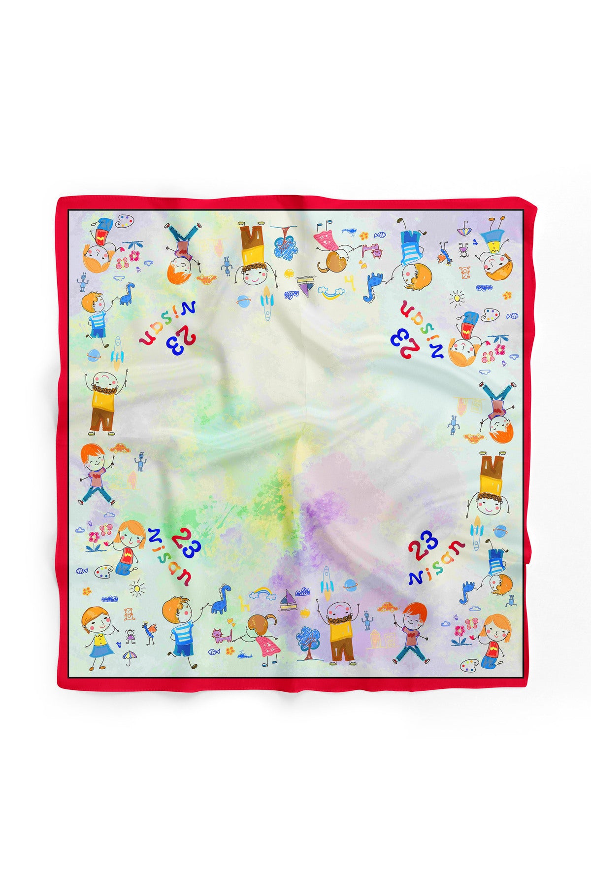 10'lu Paket 23 NİSAN ÇOCUK BAYRAMI TEMALI Bandana/Fular - görsel 4