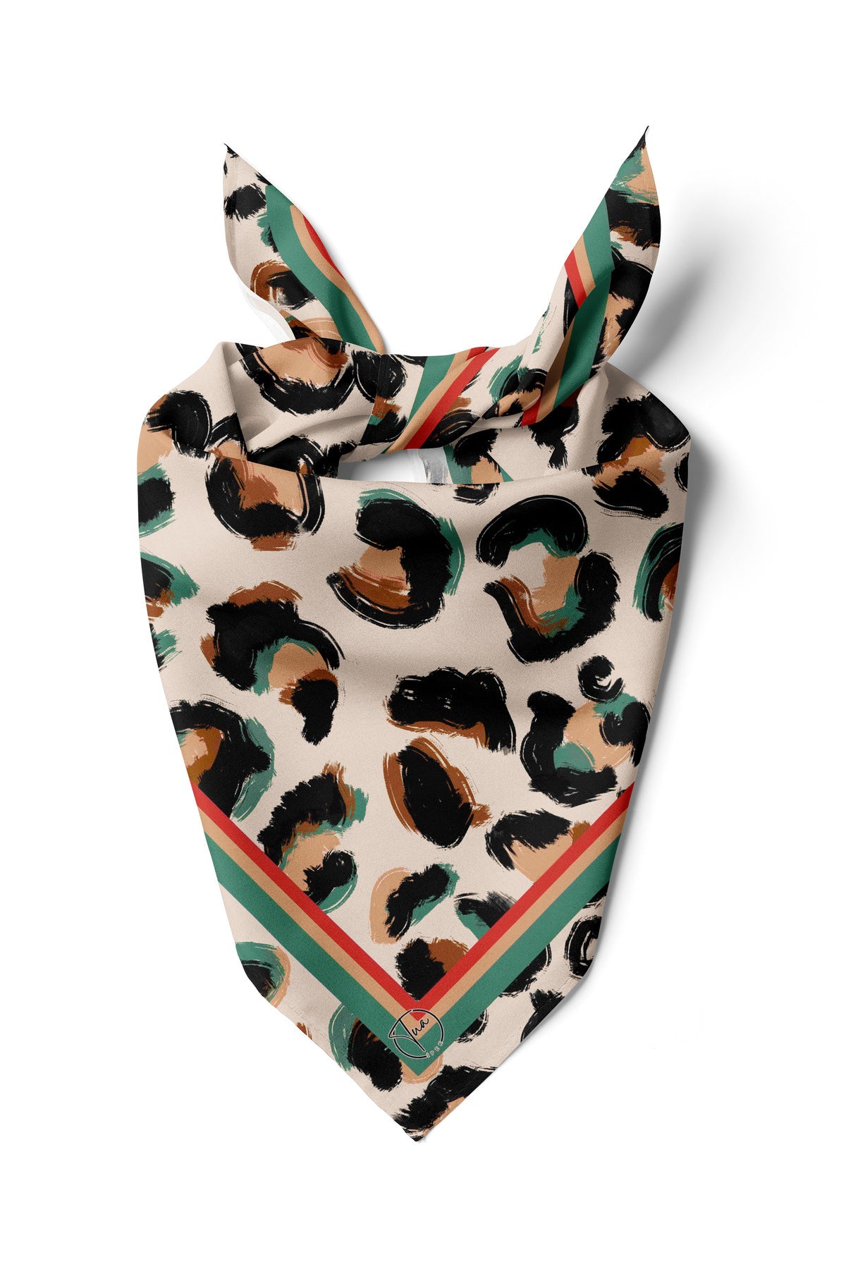 Leo Strip Desen 55x55cm Bandana/Fular - görsel 2
