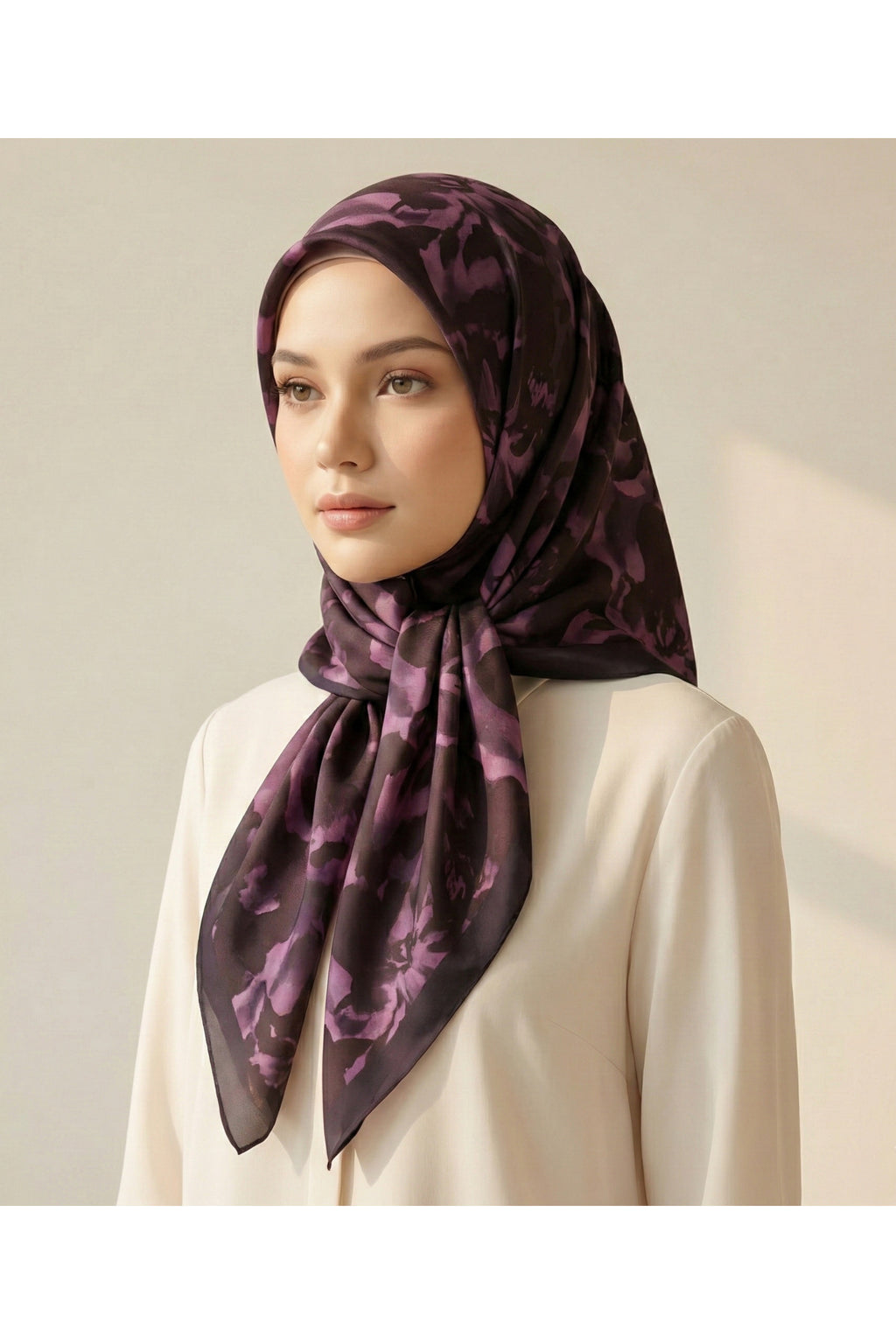 Ahenk Desen 90X90cm Organic Twill Eşarp/Fular - görsel 3