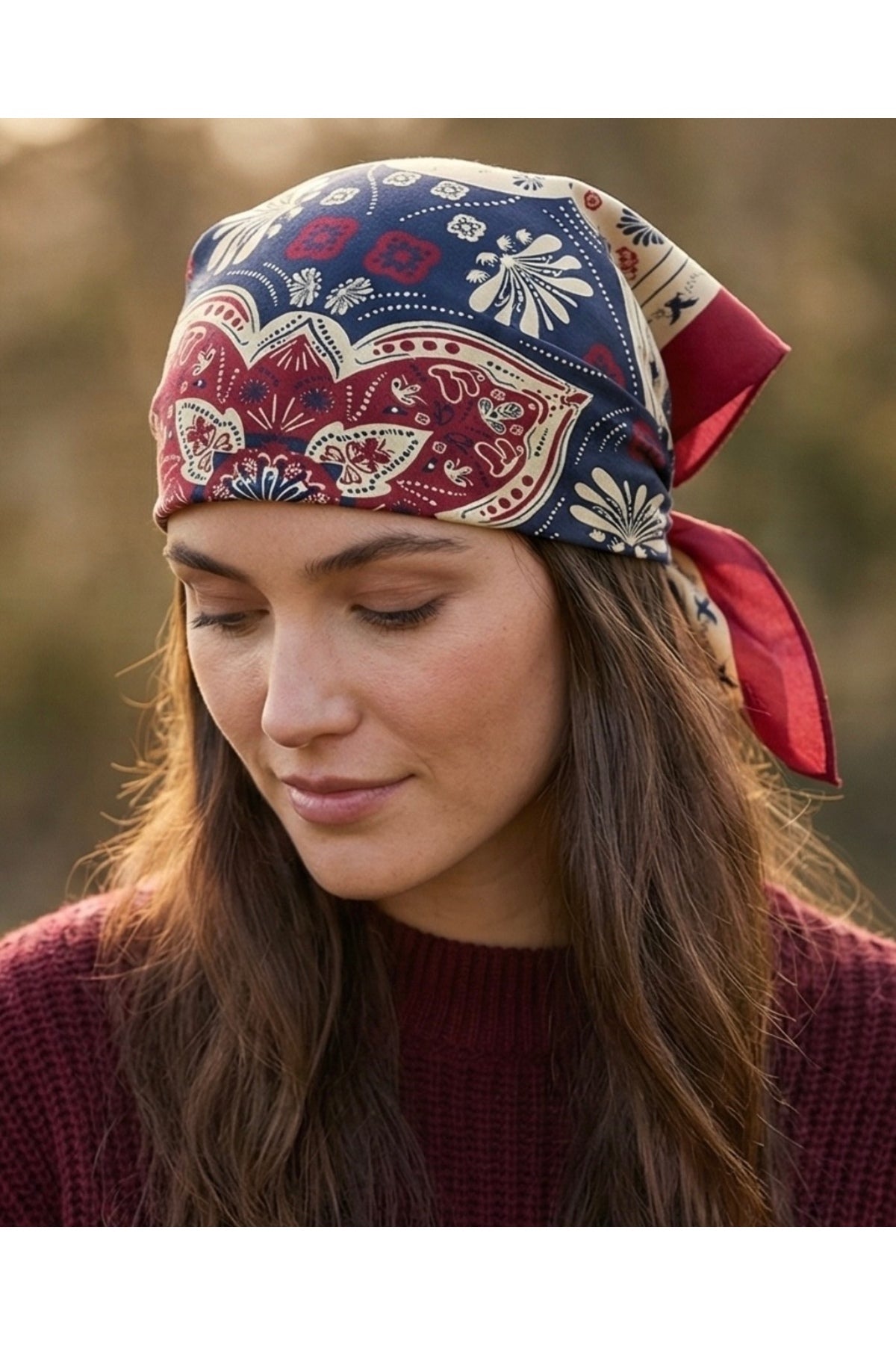KADİM HARMONİ Desen Bandana/Fular - görsel 4