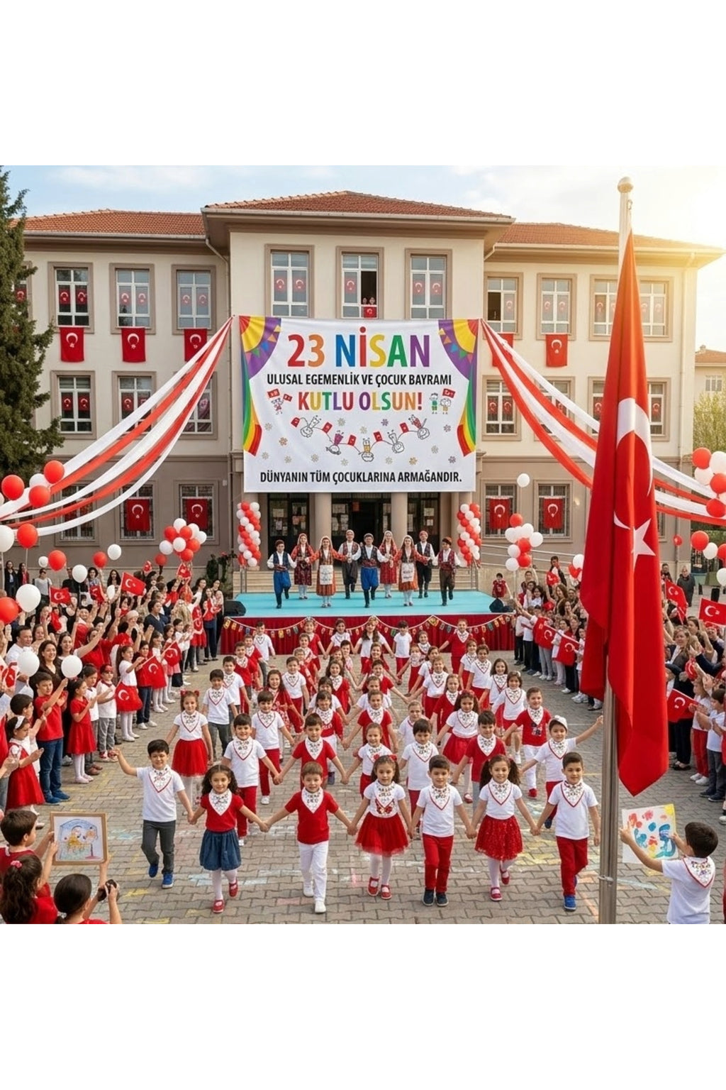 23 NİSAN ÇOCUK BAYRAMI TEMALI Bandana/Fular - görsel 5