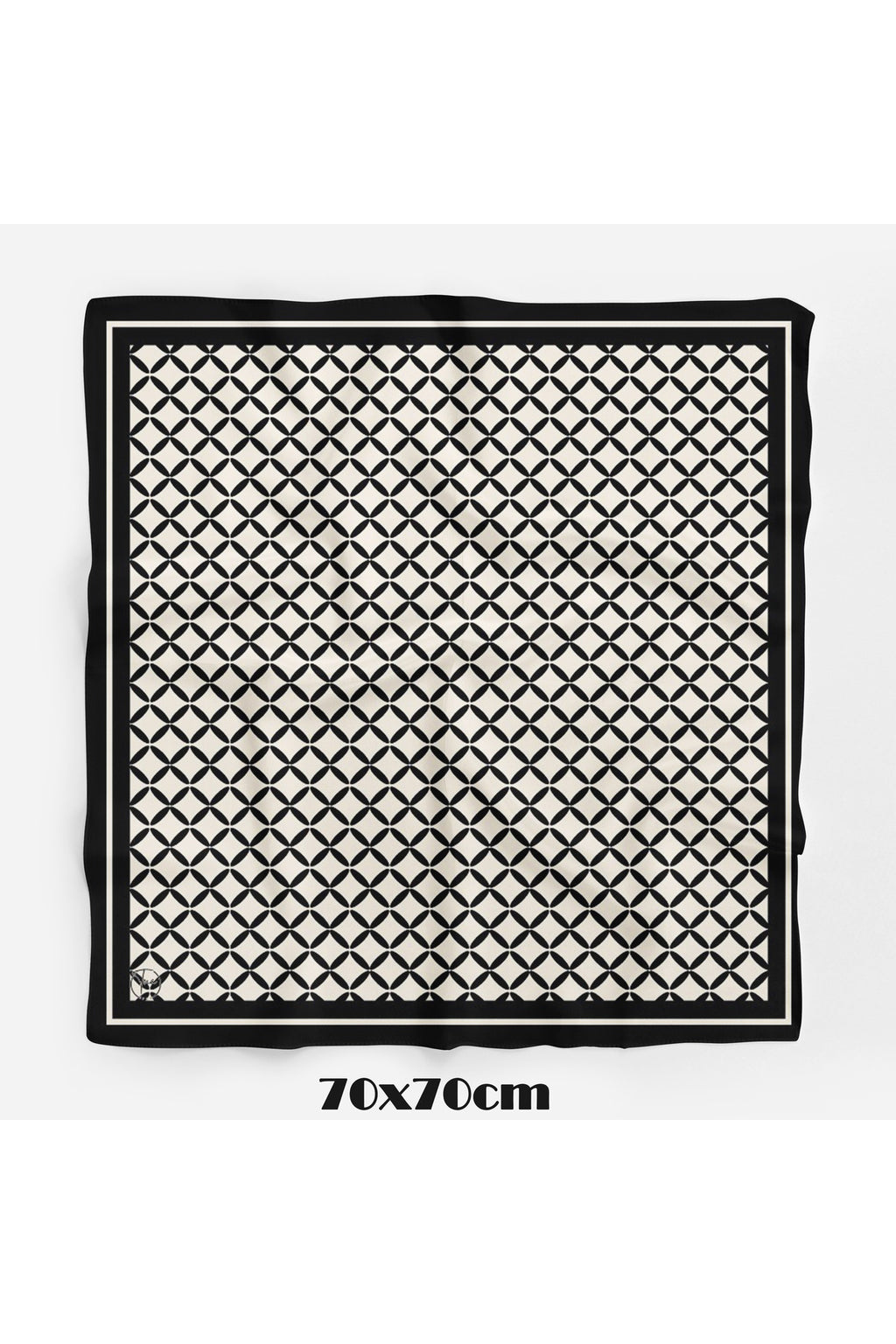 Geometrik Petek Desen 70*70cm Bandana/Fular - Çok Renkli