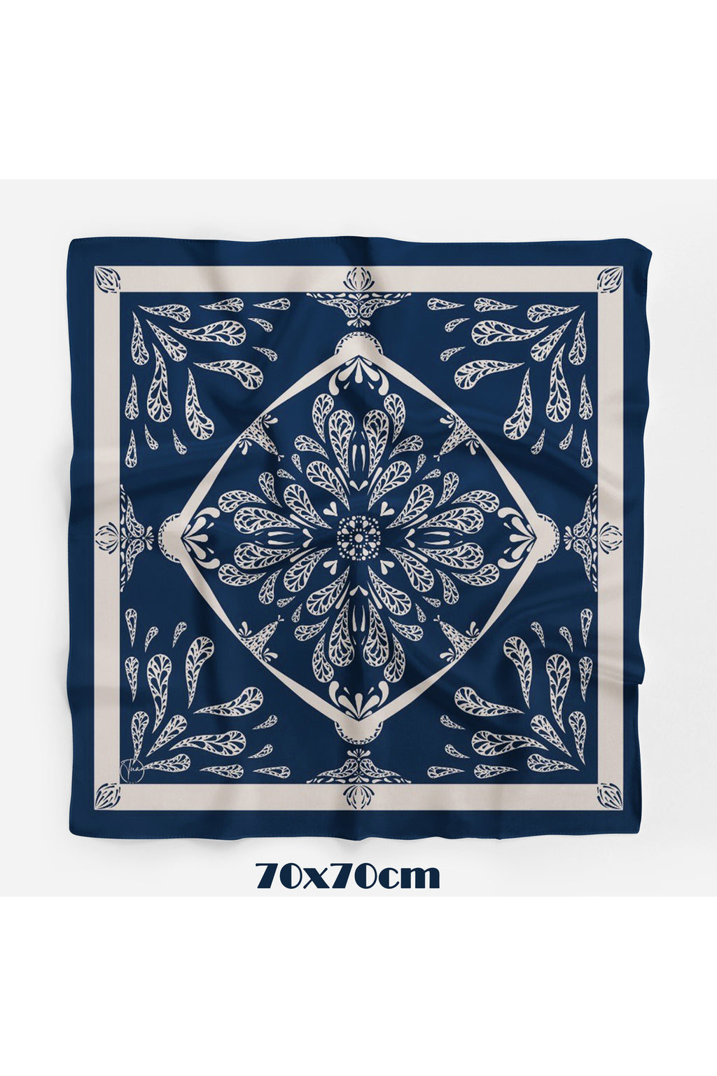 Gece Damlası Desen 70*70cm Bandana/Fular - görsel 2