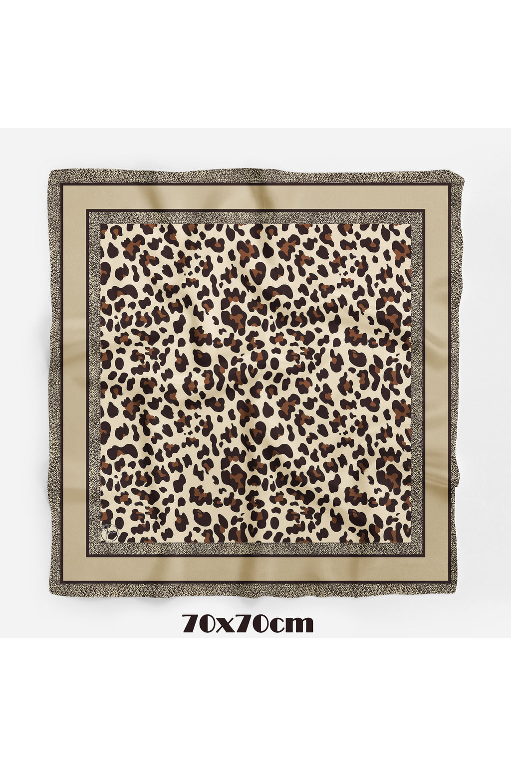 LEOPAR TUTKUSU Desen 70*70cm Bandana/Fular - Çok Renkli