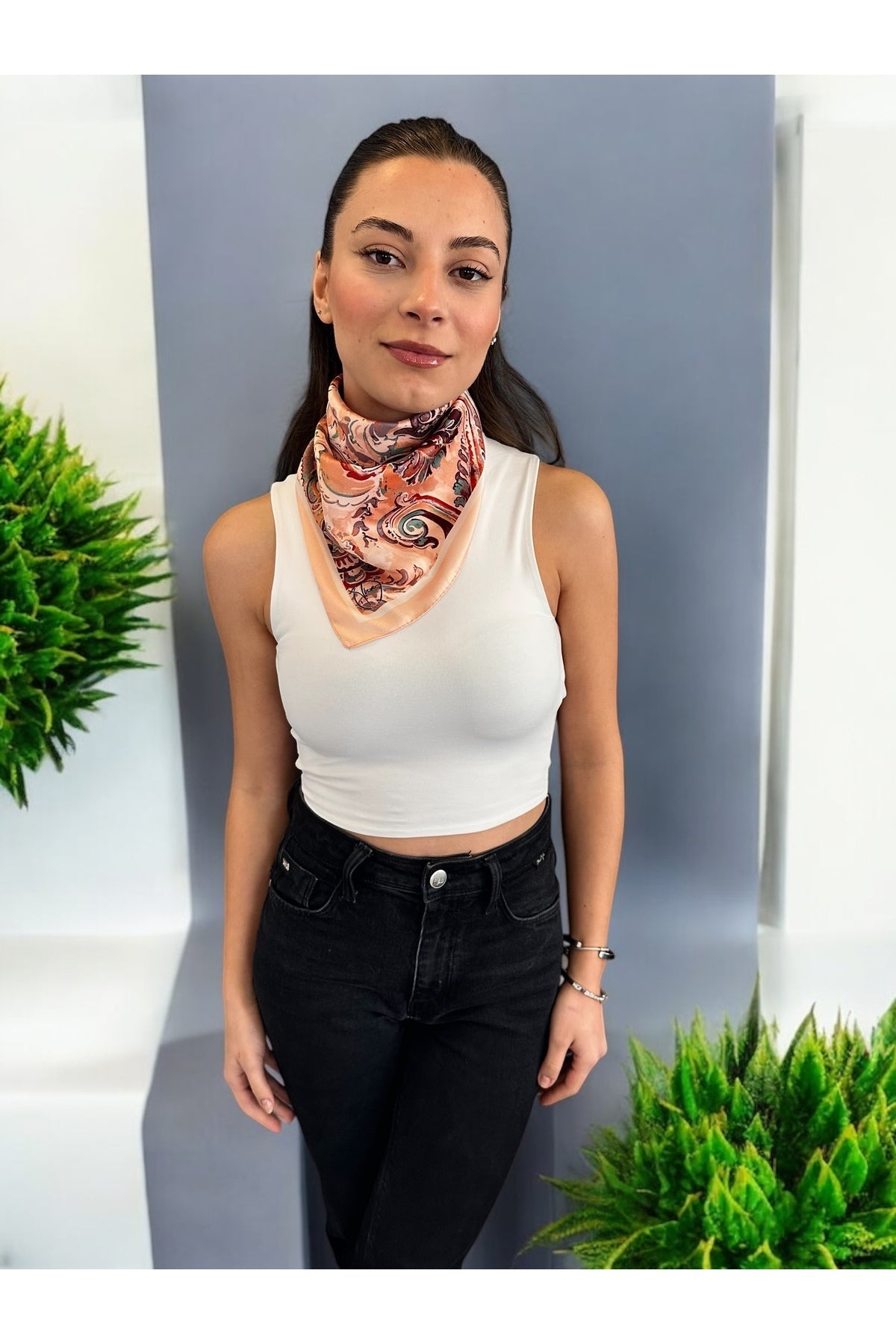 ETNİC VİNTAGE Desen Bandana/Fular - görsel 6