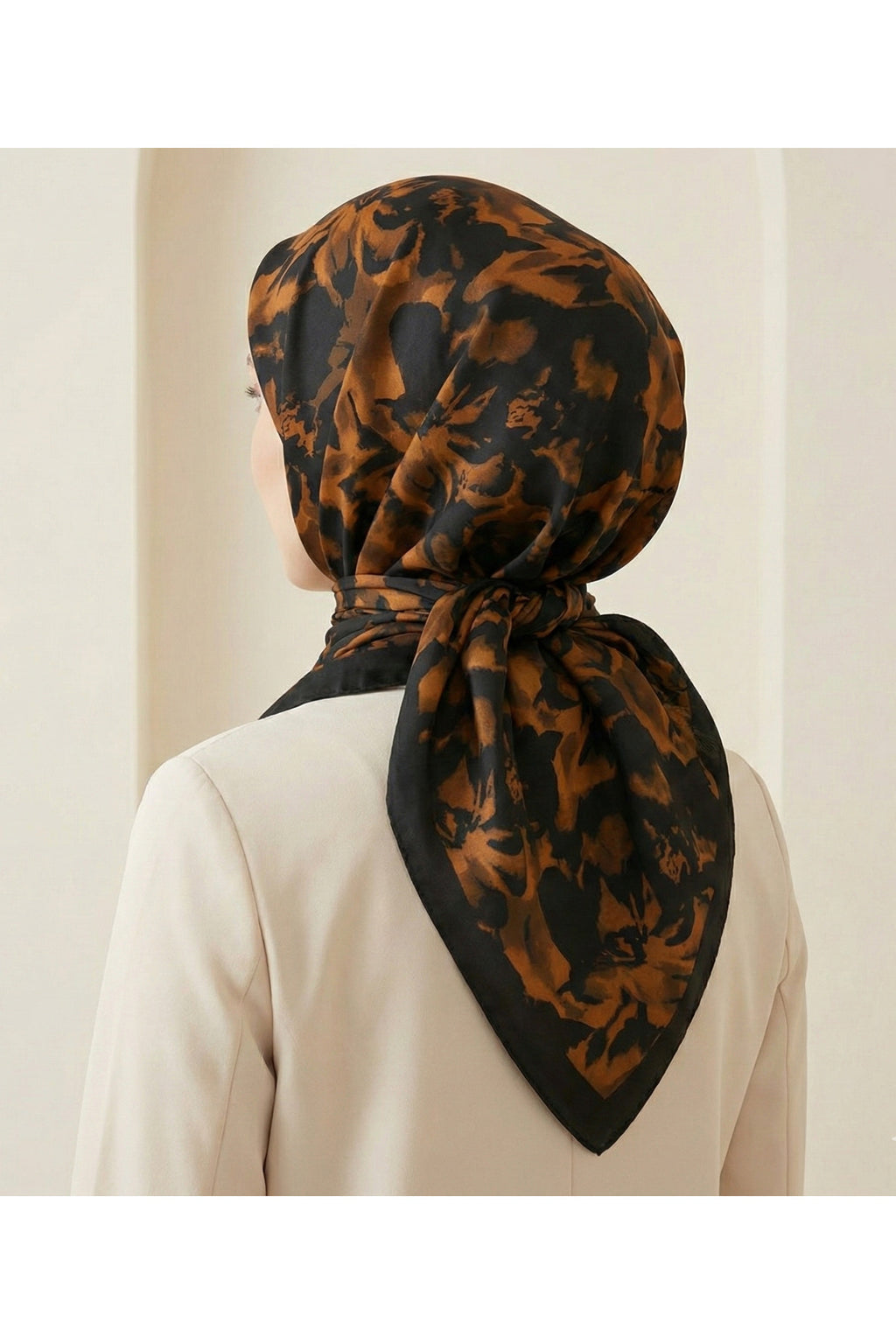 Ahenk Desen 90X90cm Organic Twill Eşarp/Fular - görsel 2