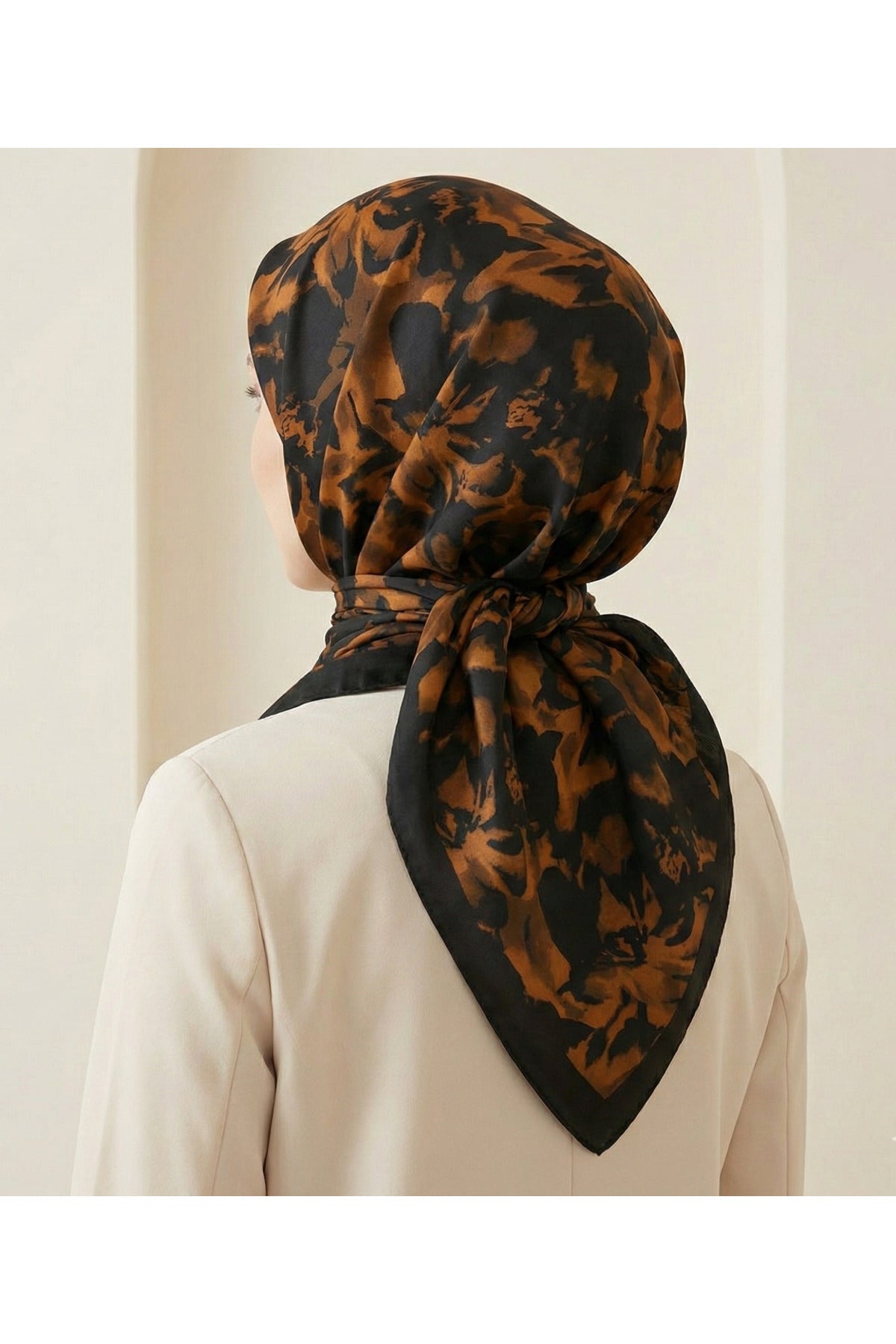 Ahenk Desen 90X90cm Organic Twill Eşarp/Fular - görsel 2