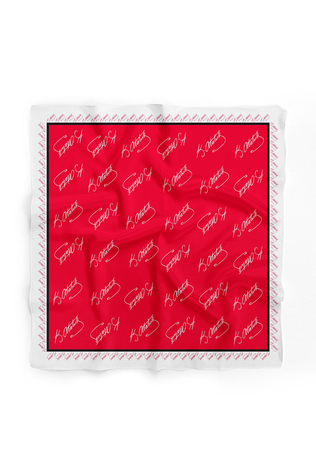 10'Lu Paket K.Atatürk İmza Desen Bandana/Fular - görsel 3