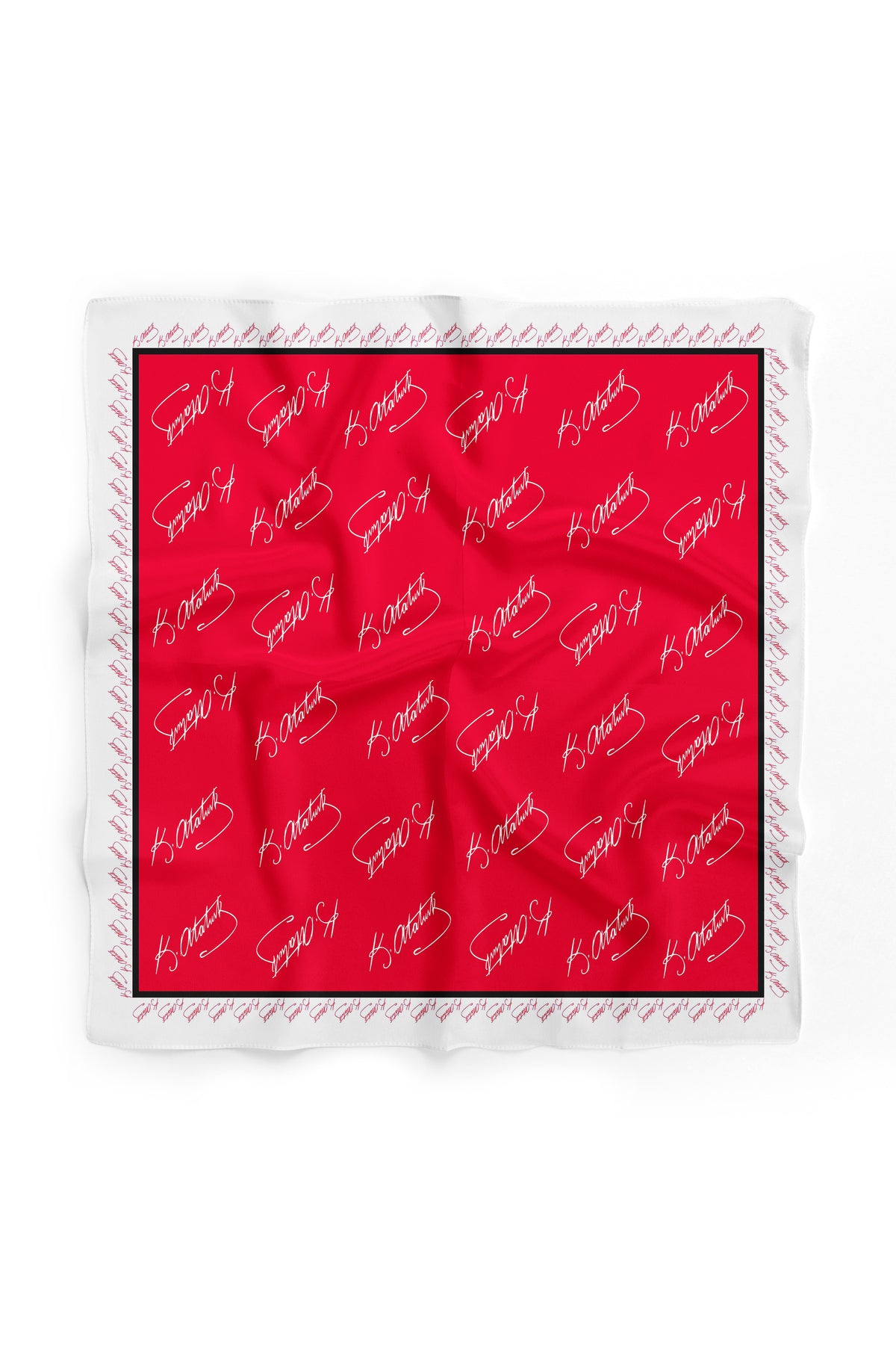10'Lu Paket K.Atatürk İmza Desen Bandana/Fular - görsel 3