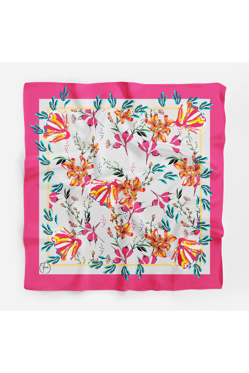 FLOWER Desen Bandana/Fular - Çok Renkli