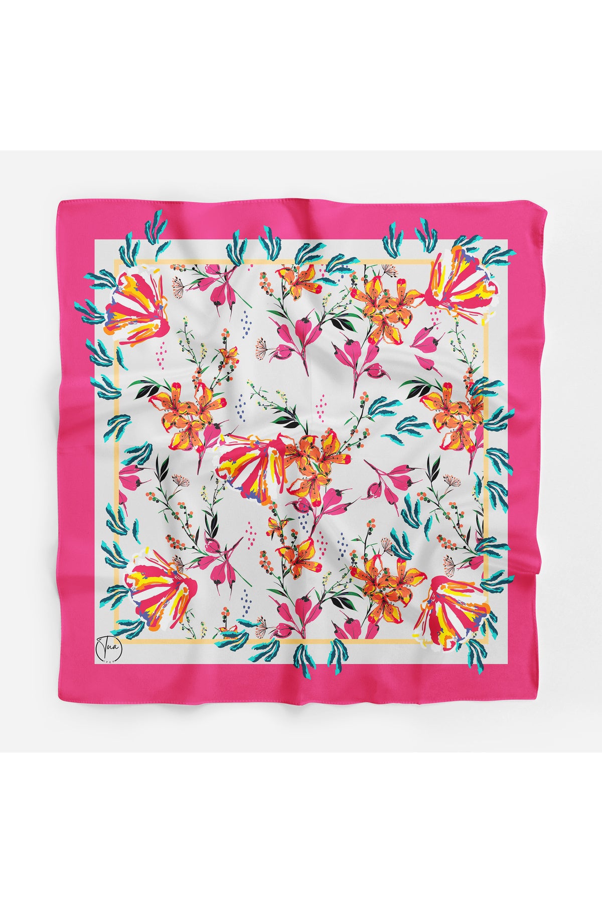 FLOWER Desen Bandana/Fular - Çok Renkli