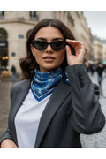D.BLOSSOM Desen 70*70cm Bandana/Fular - Çok Renkli