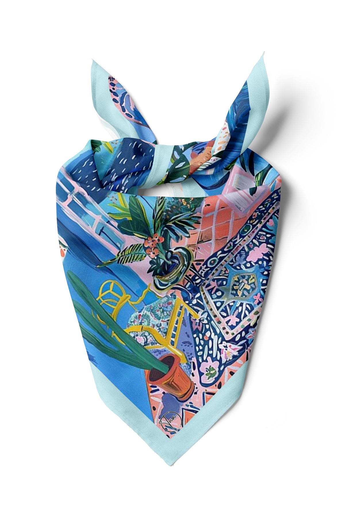 Vista Desen 55x55cm Bandana/Fular - görsel 2