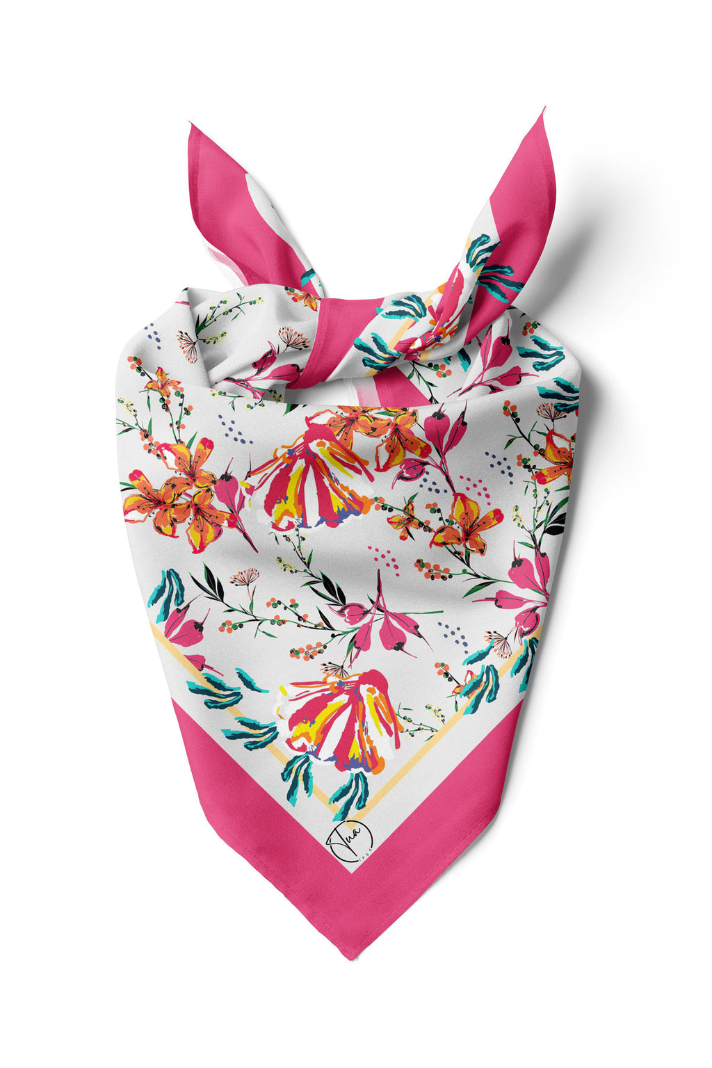 FLOWER Desen Bandana/Fular - görsel 2