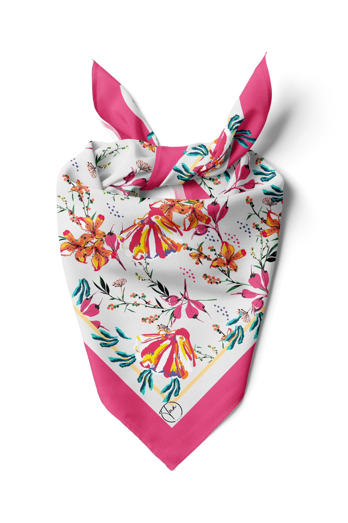 FLOWER Desen Bandana/Fular - görsel 2