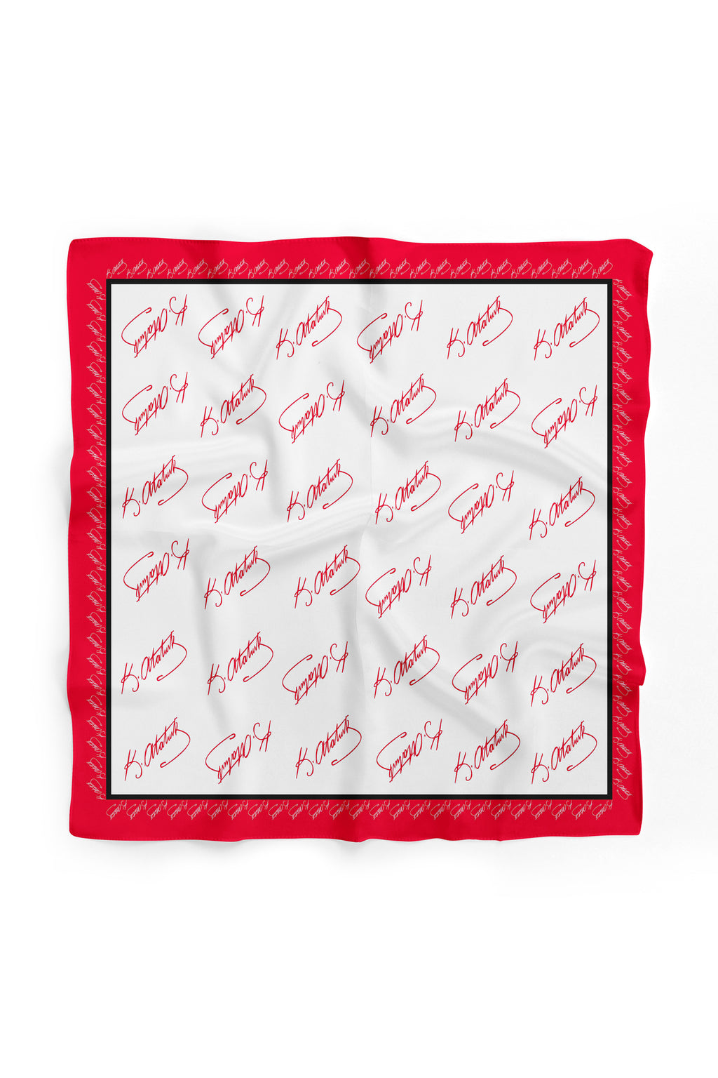 10'Lu Paket K.Atatürk İmza Desen Bandana/Fular - görsel 3