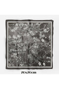 GREY BLOSSOM Desen 70*70cm Bandana/Fular - Çok Renkli