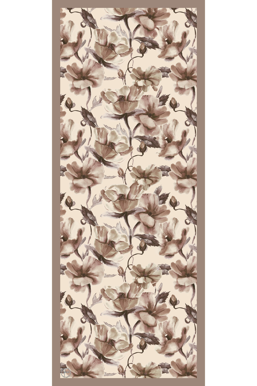 Organic Viscose İpeği İNCİRA ŞAL - Çiçek Desenli - görsel 2