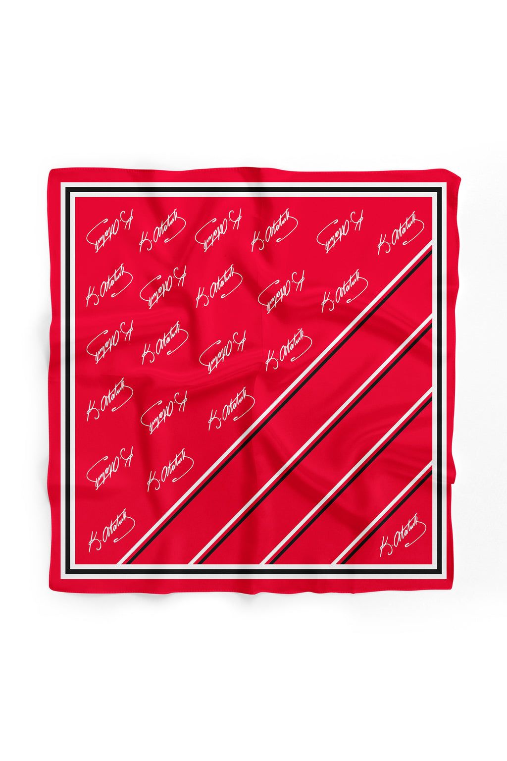 K.Atatürk İmza Desen Bandana/Fular - görsel 3