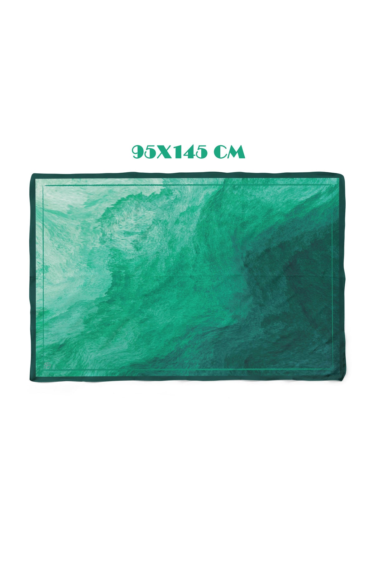MYSTIC SMOKE EMERALD Desen İç göstermeyen Saten PAREO - görsel 2