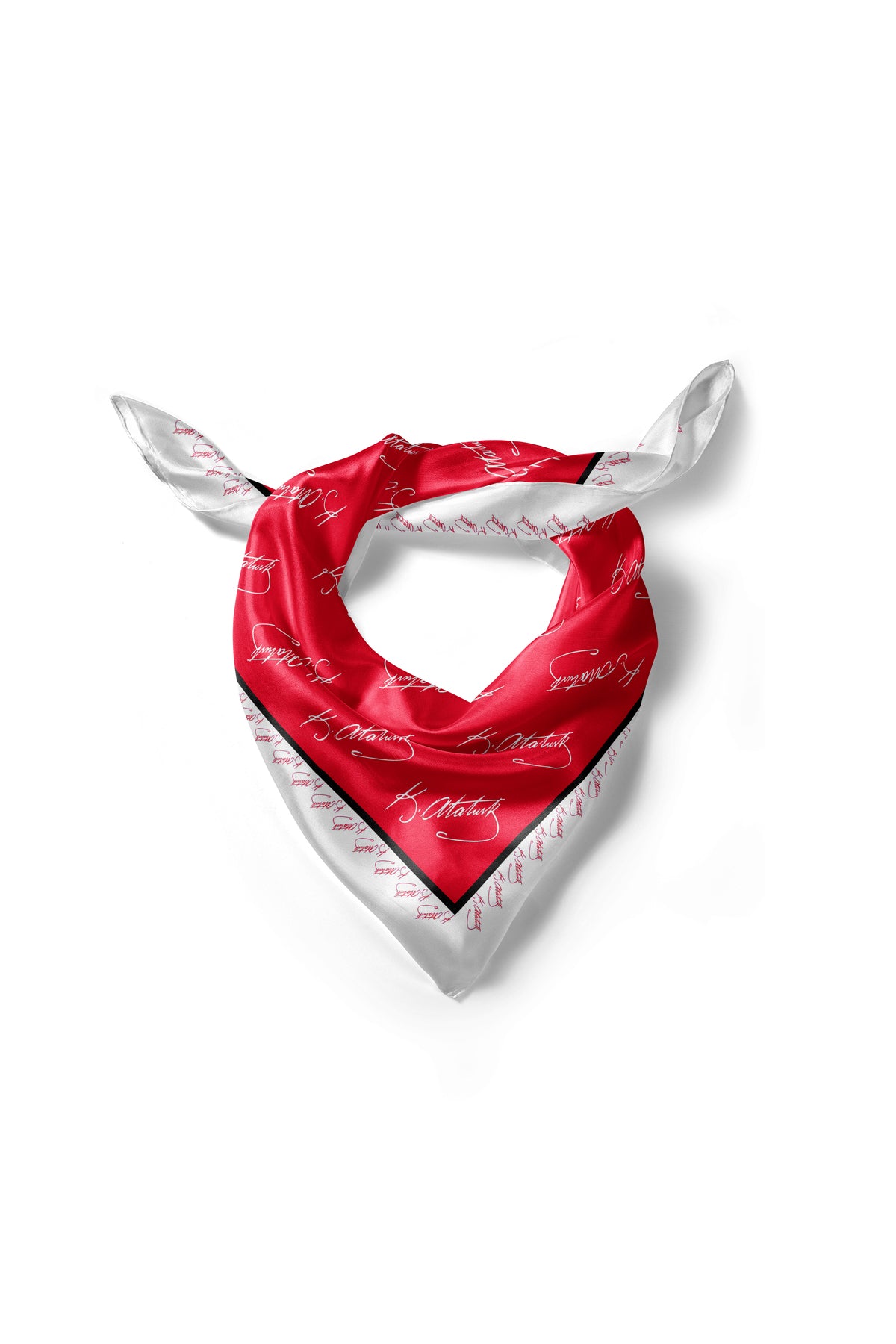 K.Atatürk İmza Desen Bandana/Fular - görsel 5