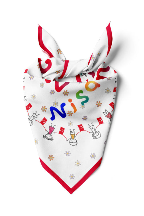 10'LU Paket 23 NİSAN TEMALI Desen Bandana/Fular - görsel 2