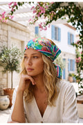 YAZ RÜYASI Desen 70*70cm Bandana/Fular - Çok Renkli