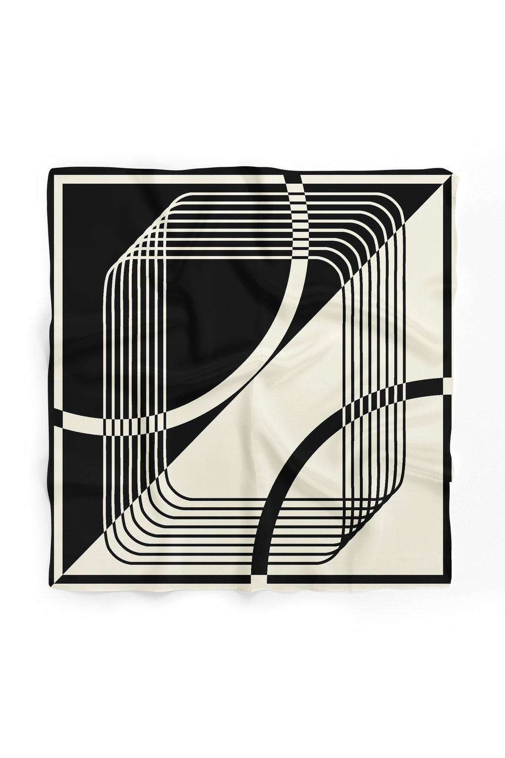 Labirent Desen Bandana/Fular - Çok Renkli