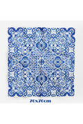 Azulejo Çini Desen 70*70cm Bandana/Fular - Çok Renkli
