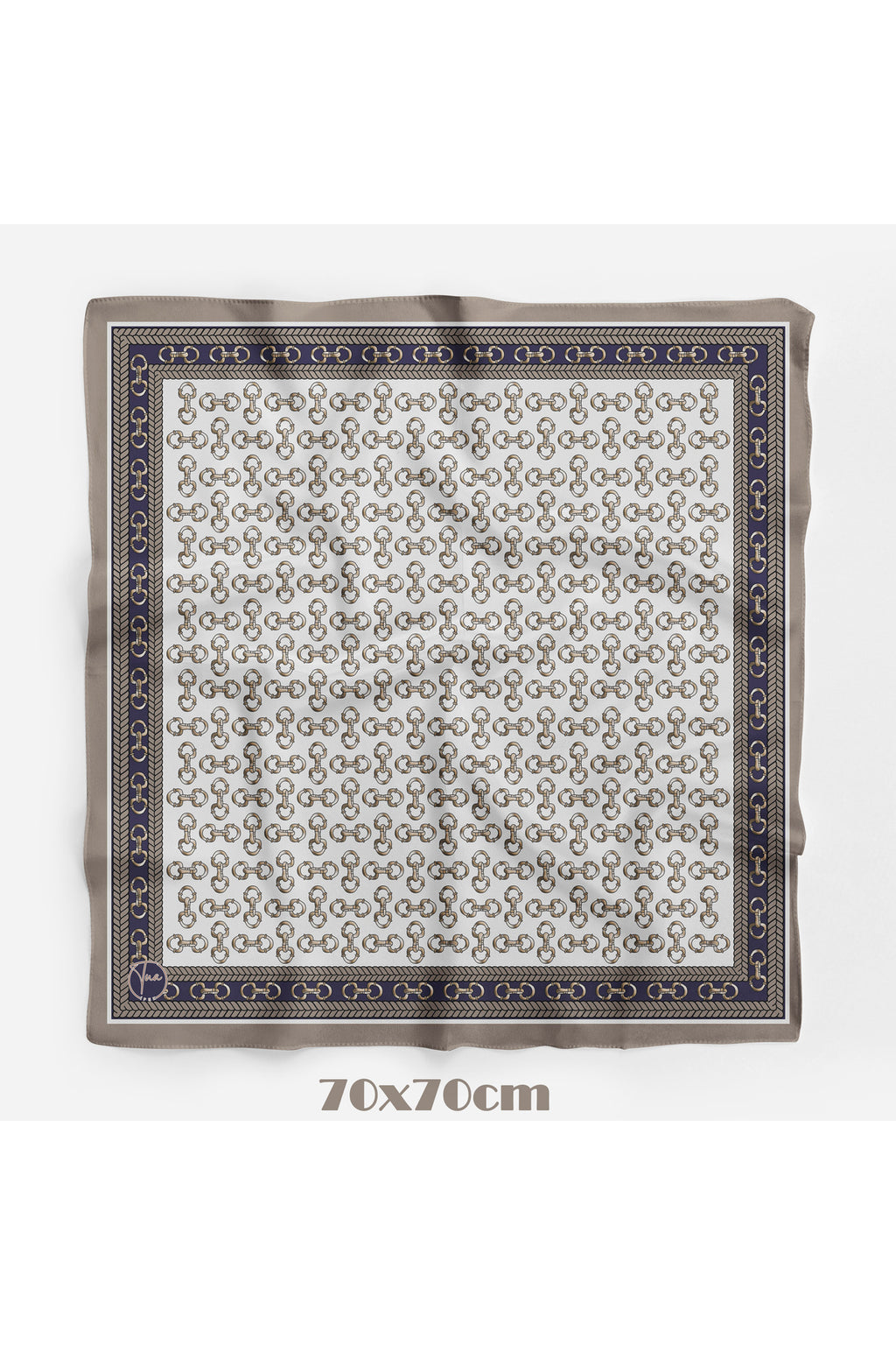 BAROK ZİNCİR Desen 70*70cm Bandana/Fular - görsel 2