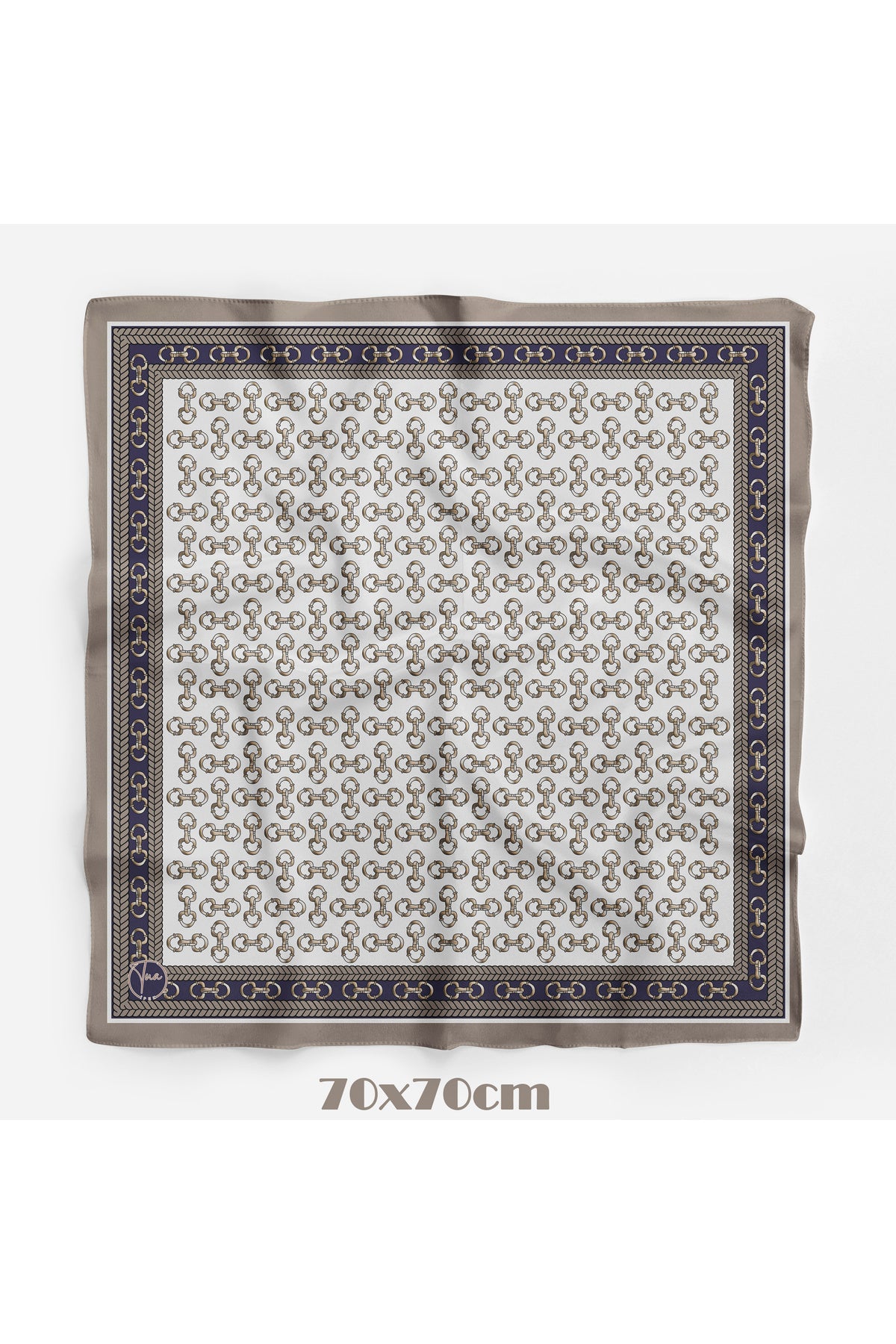 BAROK ZİNCİR Desen 70*70cm Bandana/Fular - görsel 2