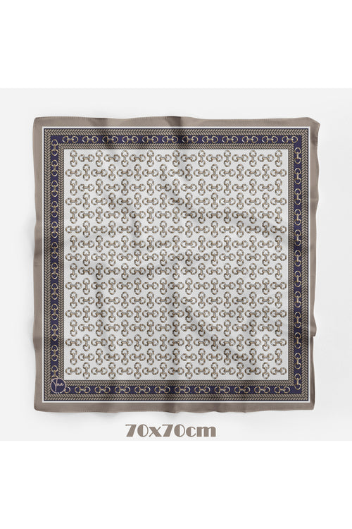 BAROK ZİNCİR Desen 70*70cm Bandana/Fular - görsel 2