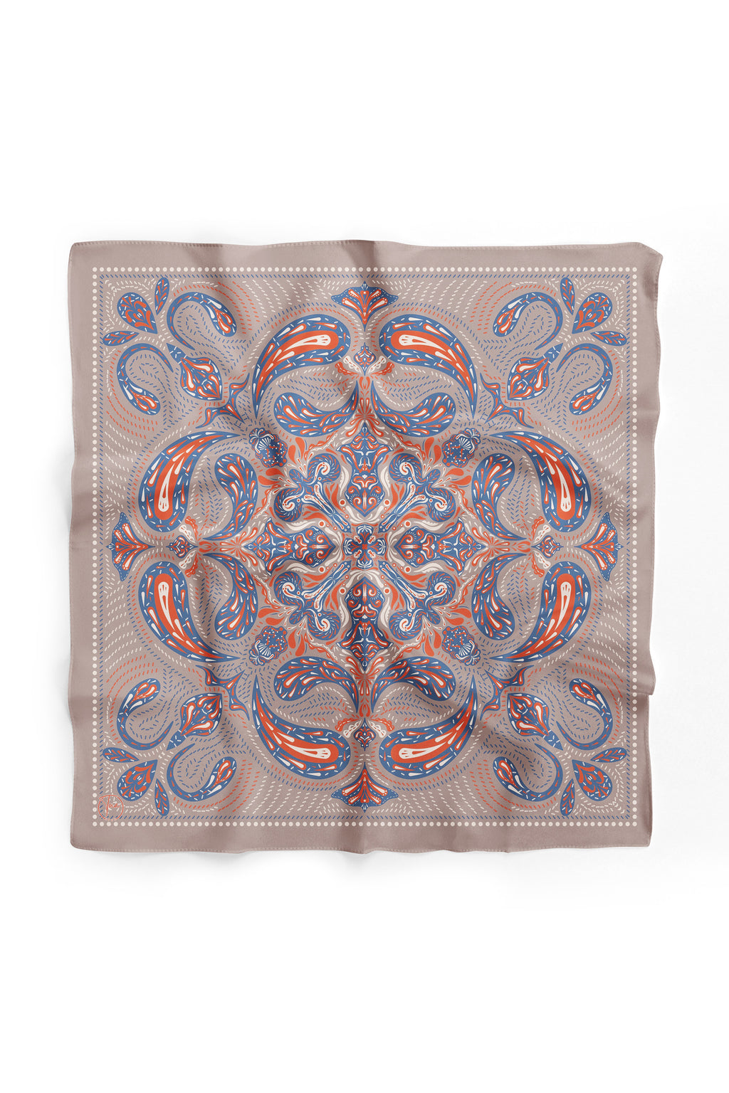 Otantik Rüya Desen 55x55cm Bandana/Fular - görsel 2