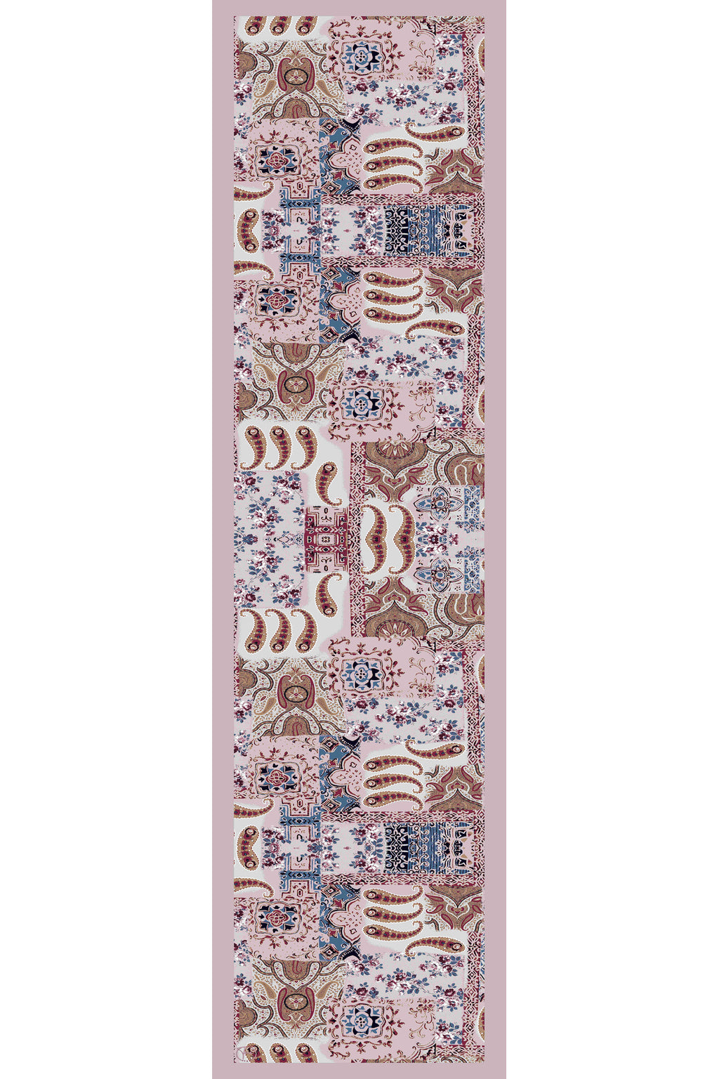 Şahmeran Desen Kadın Saten Fular 30x165cm - görsel 3