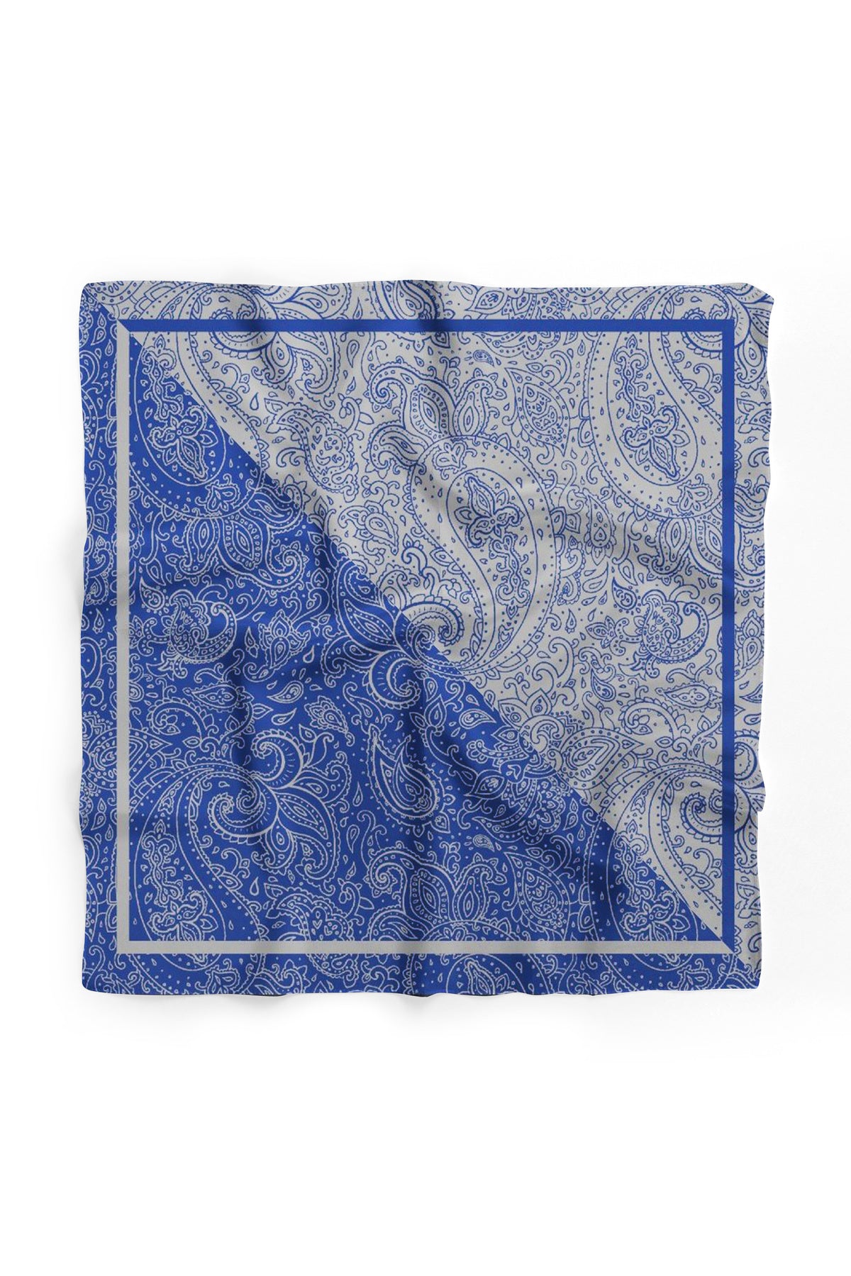 Royal Harmony Paisley Desen 55x55cm Bandana/Fular - görsel 4