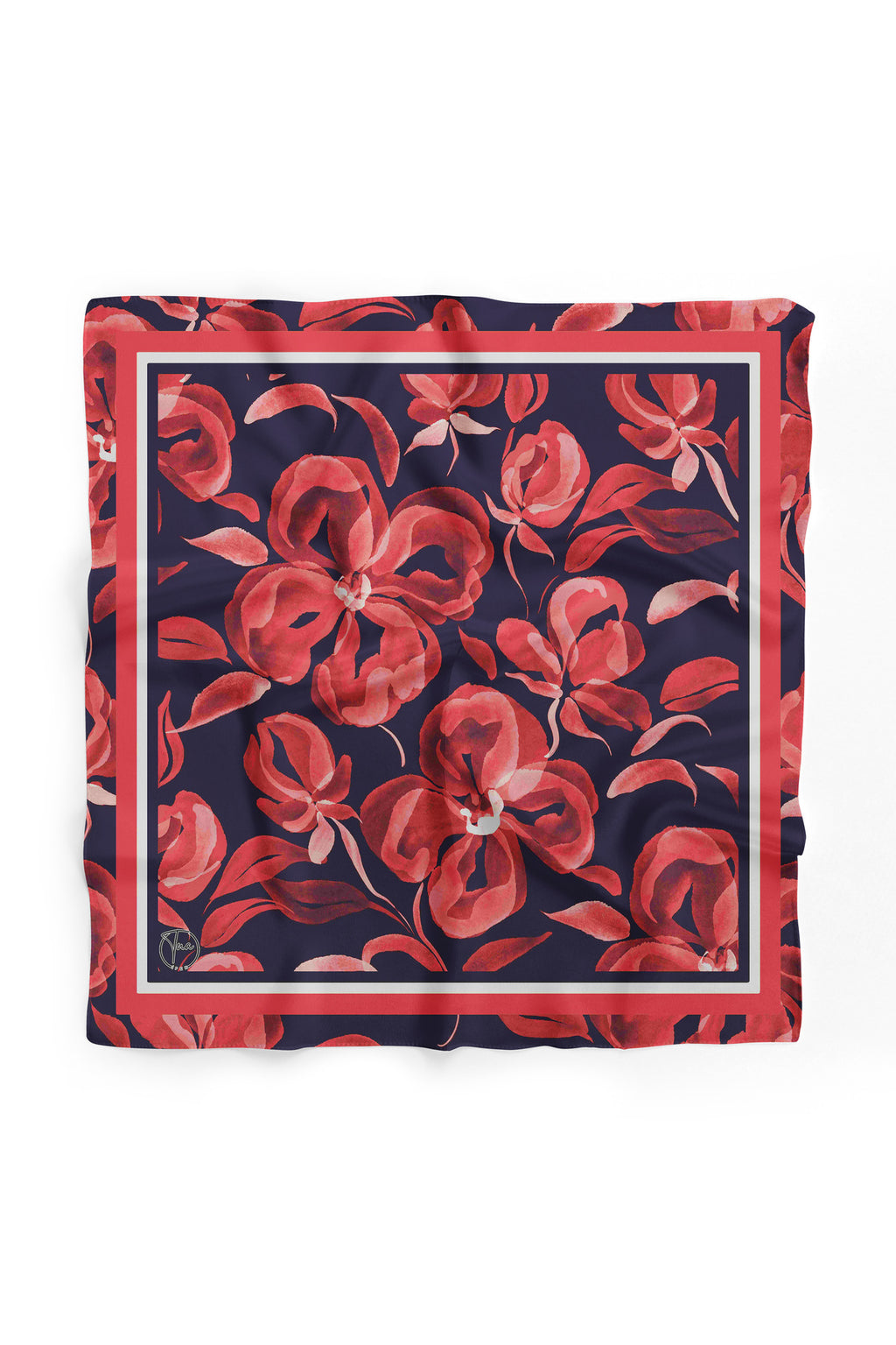 Rouge Romance Desen 55x55cm Bandana/Fular - görsel 2