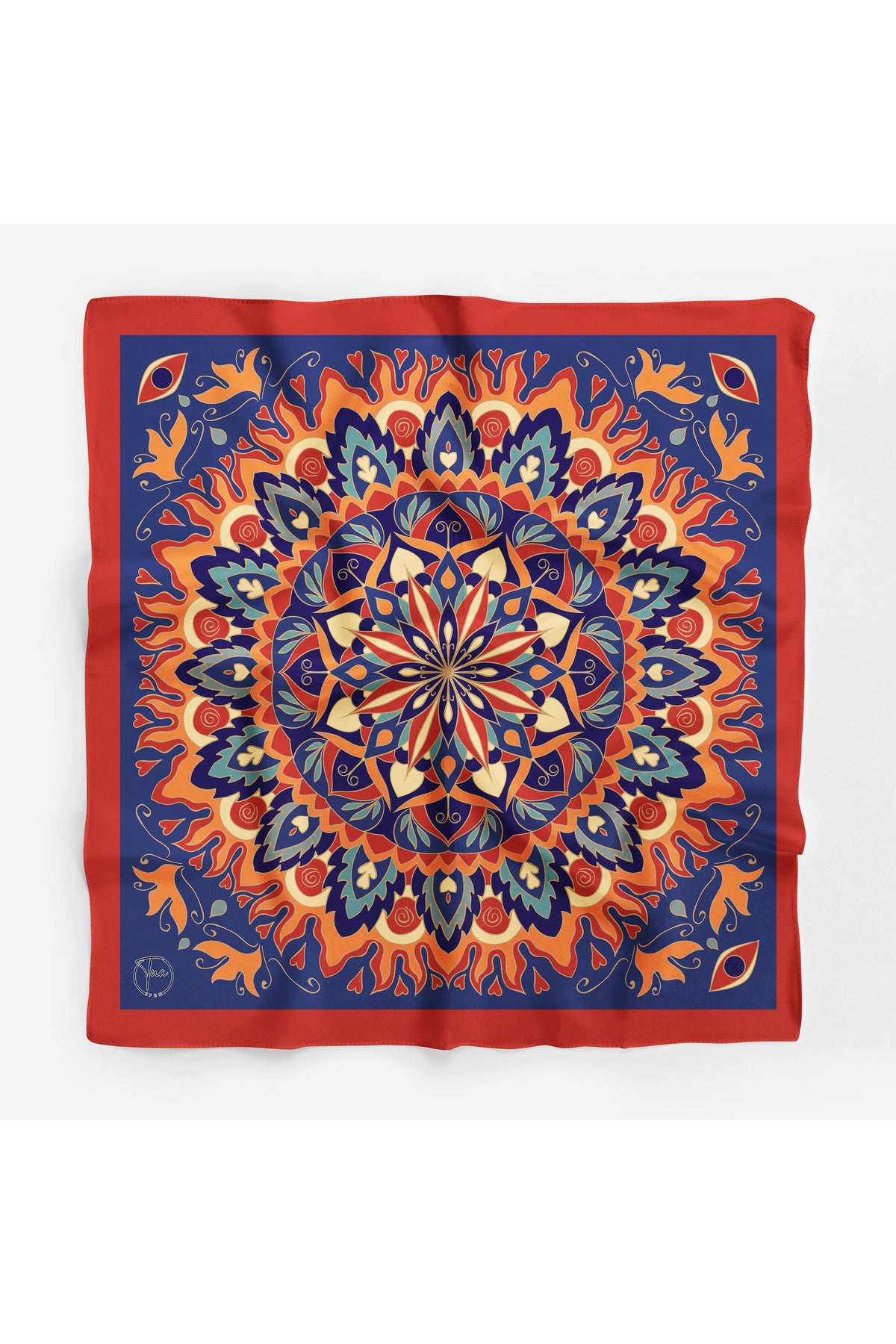 INDIAN MANDALA Desen Bandana/Fular - Çok Renkli