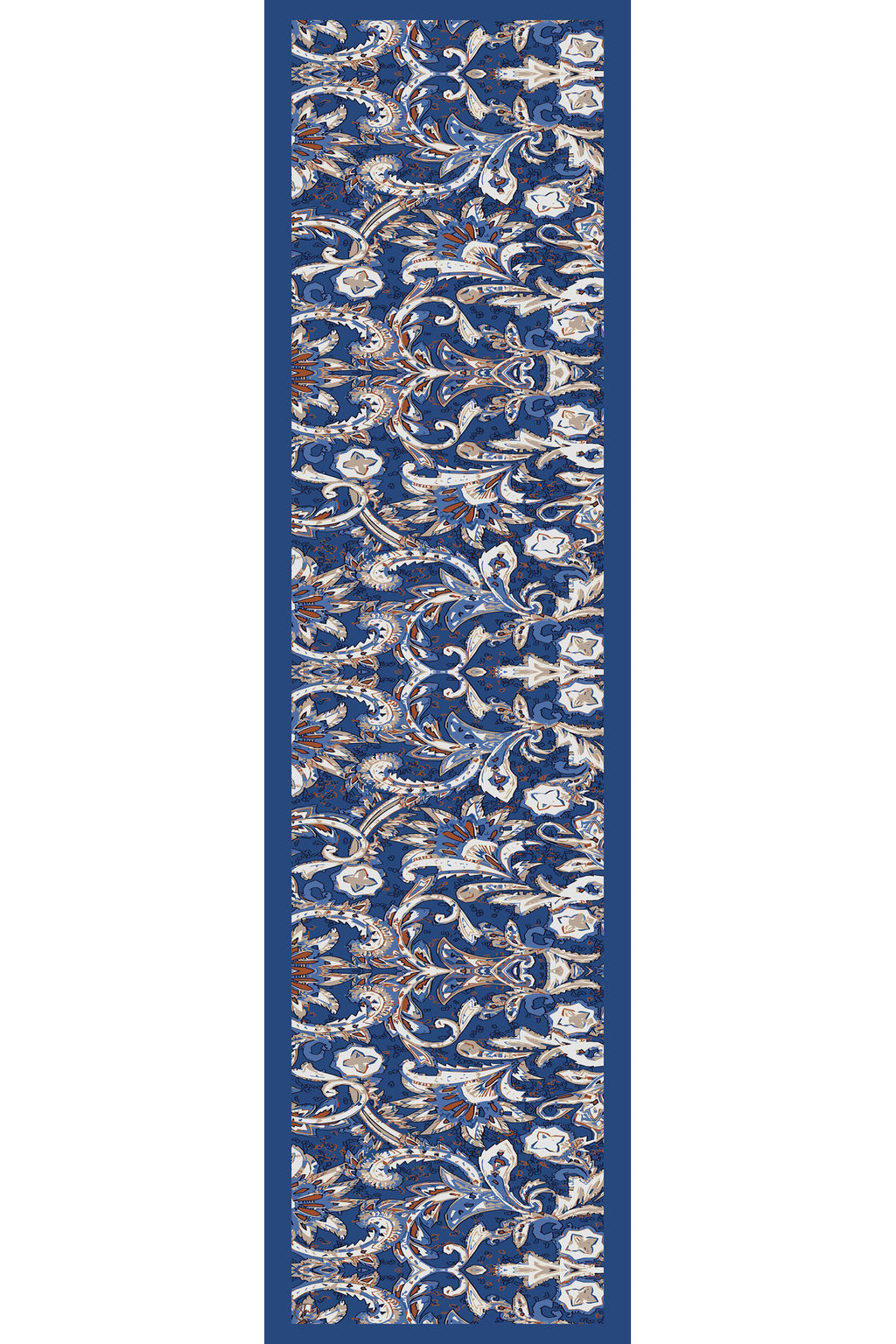 Pers Bahçesi Desen Kadın Saten Fular 30x165cm - görsel 4