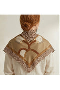 Terra Cotta Desen 90X90cm Eşarp/Fular - Kahverengi