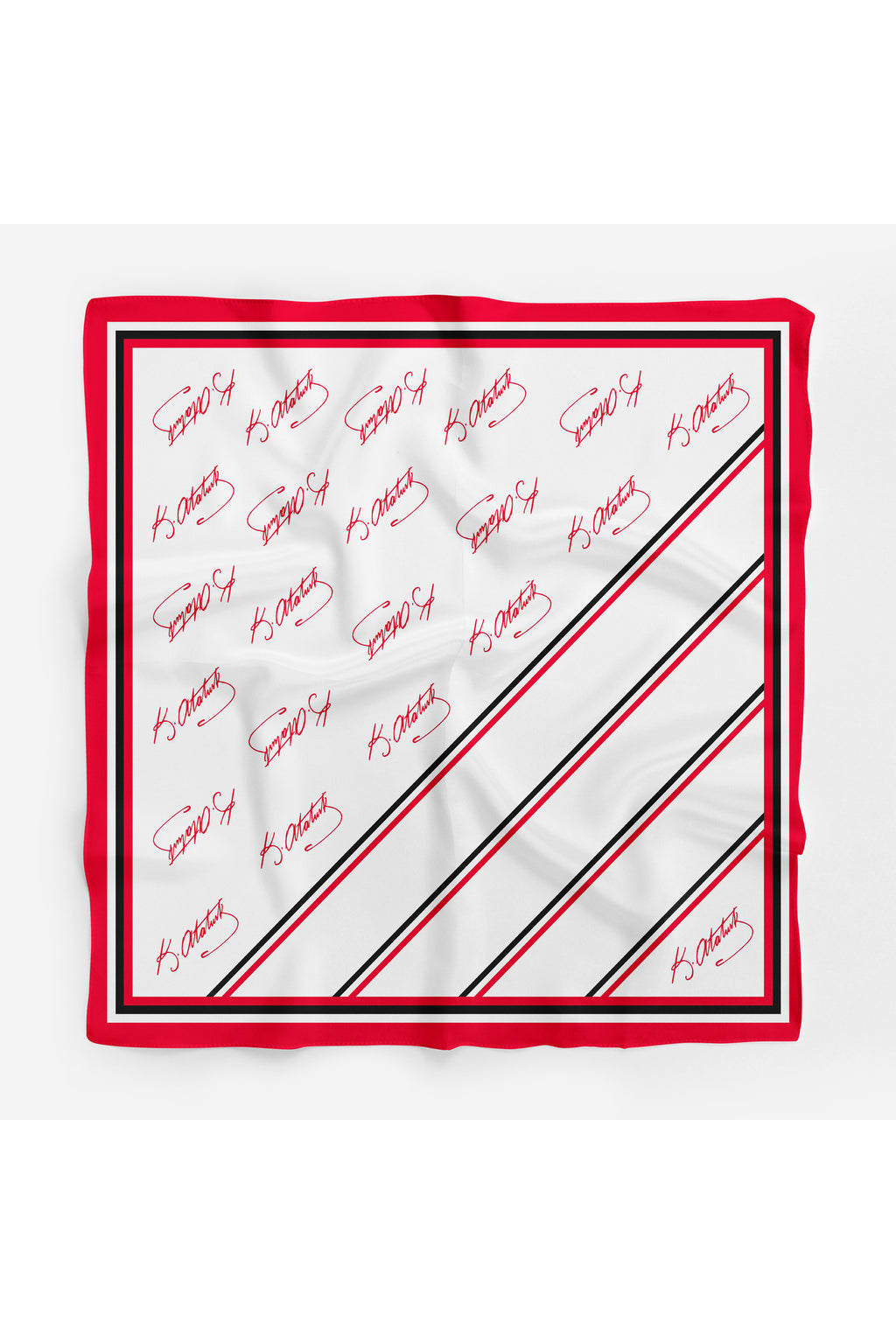 K.Atatürk İmza Desen Bandana/Fular - görsel 3