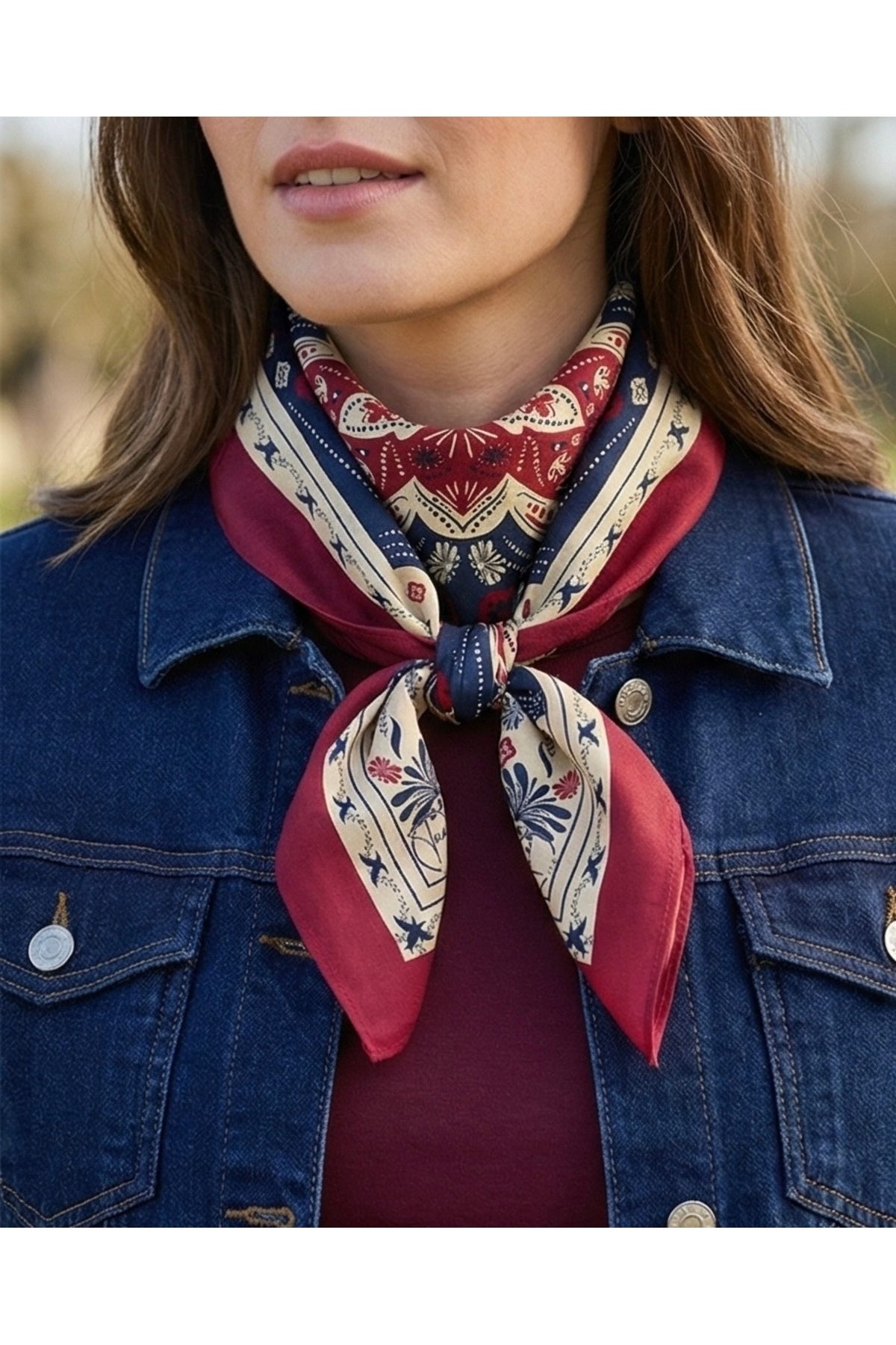 KADİM HARMONİ Desen Bandana/Fular - görsel 5