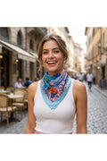 Vista Desen 55x55cm Bandana/Fular - Çok Renkli