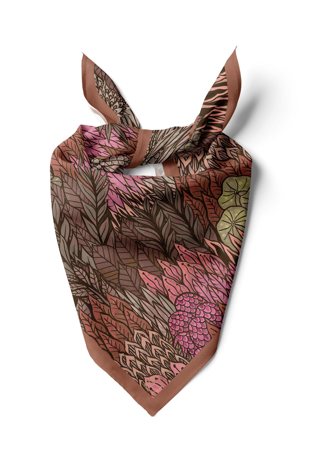 Kızıl Vadi Desen 55x55cm Bandana/Fular - görsel 3