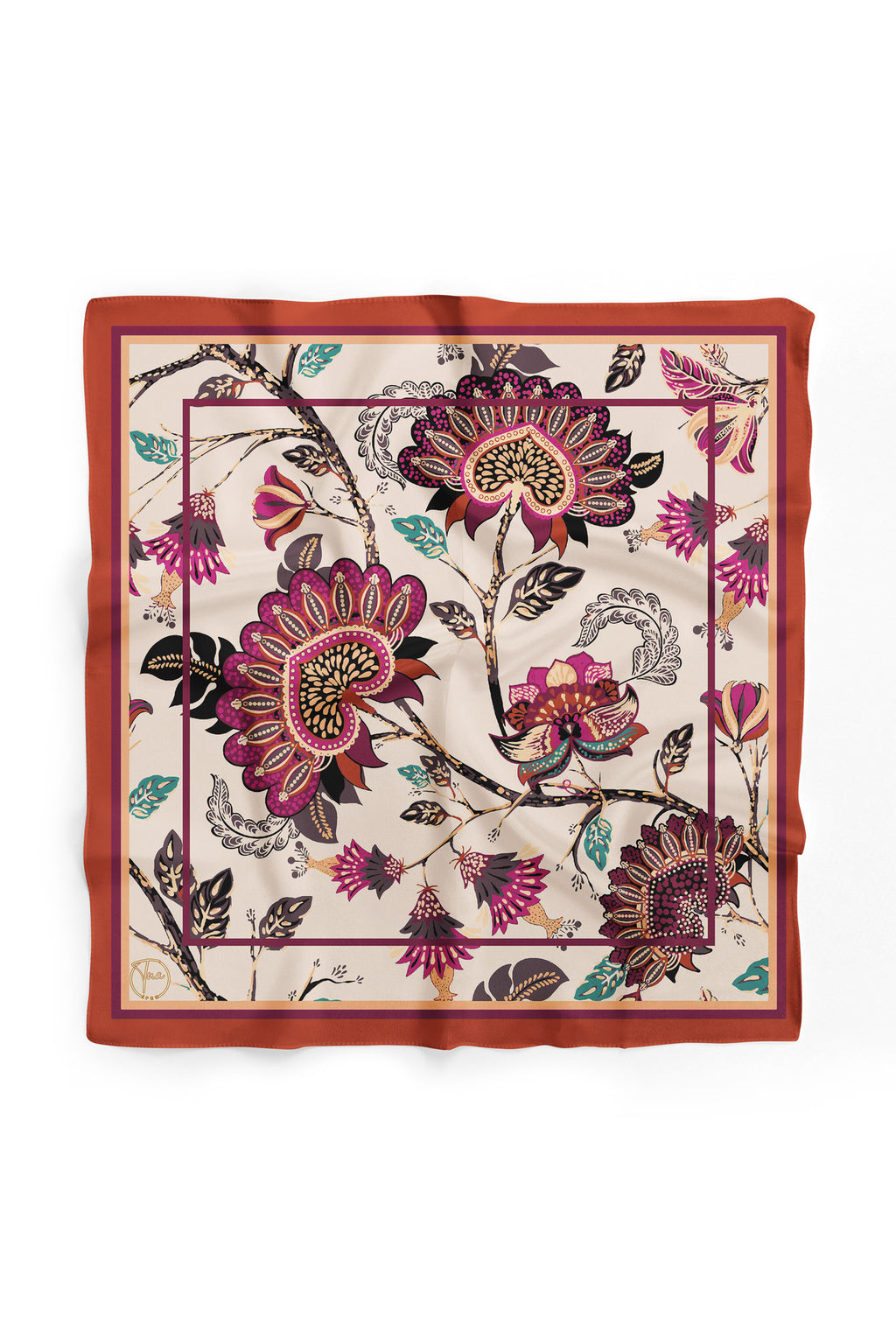 JACOBEAN RÜYASI Desen Bandana/Fular - Çok Renkli