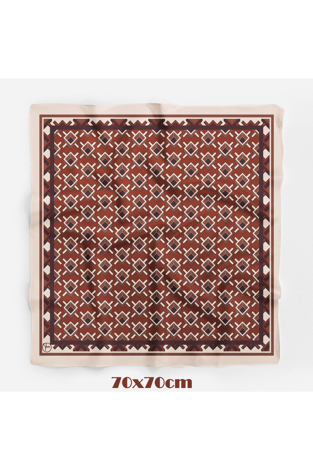 KANVAS PATLAMASI Desen 70*70cm Bandana/Fular - görsel 2