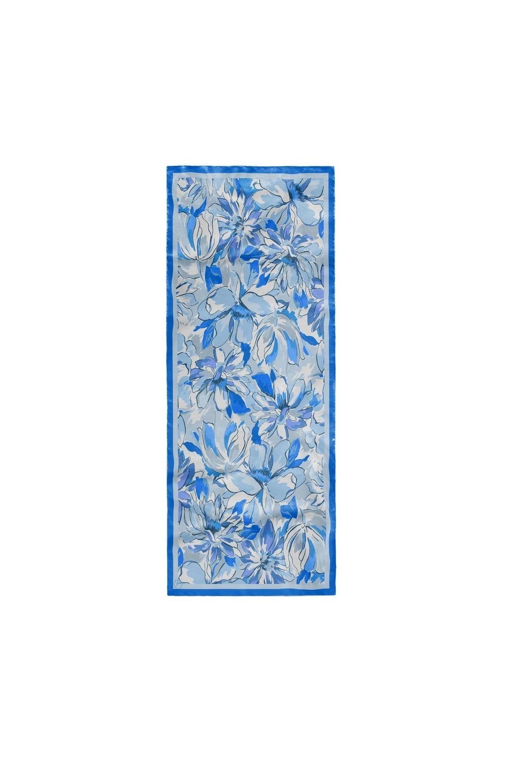 Flower Desen Fransız İpeği Şal 70x180cm - görsel 2