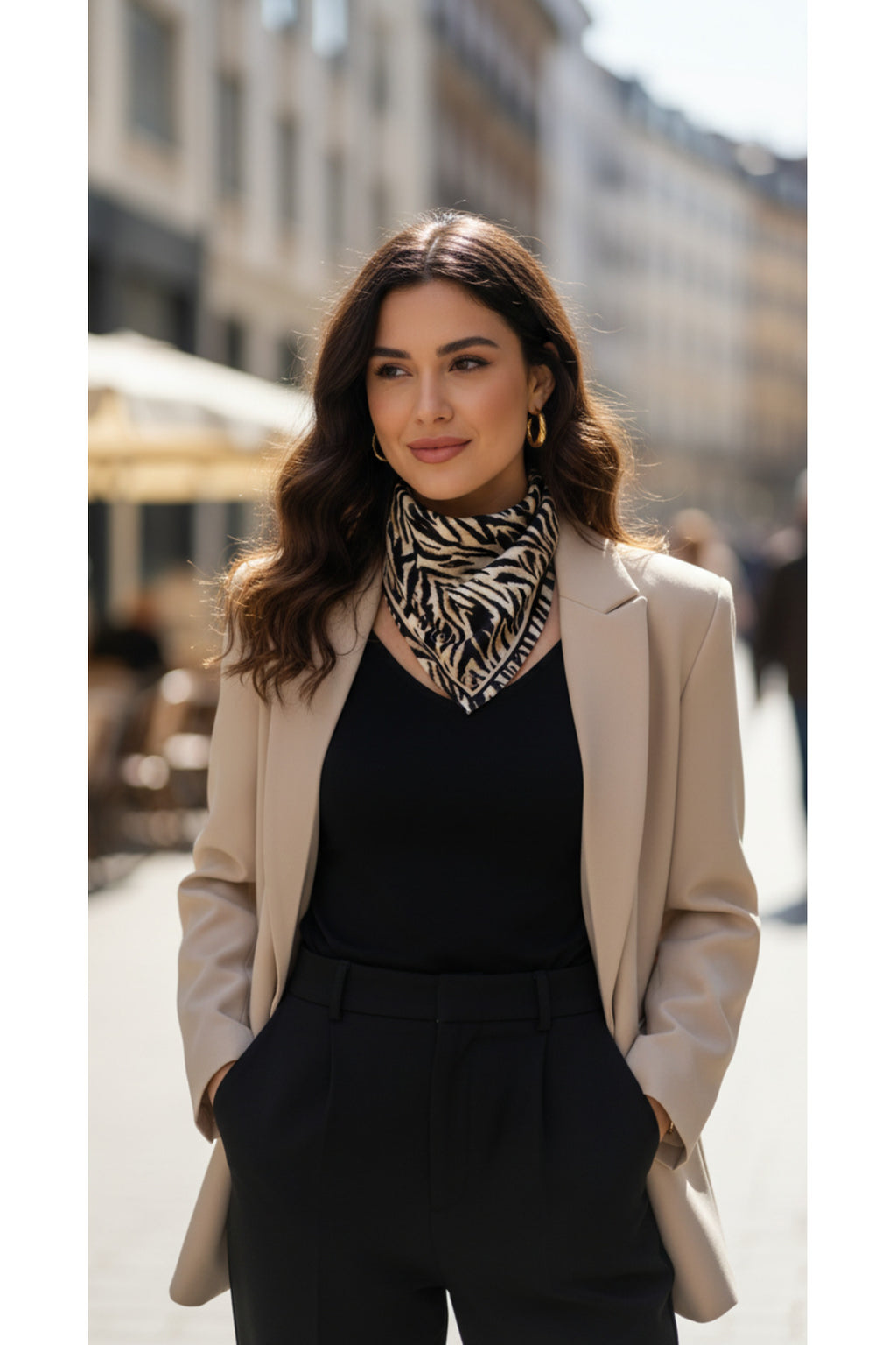ZAHARA DESEN 70*70cm Bandana/Fular - görsel 3
